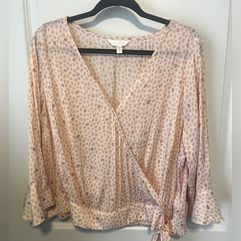 Lauren Conrad wrap blouse, size 1X